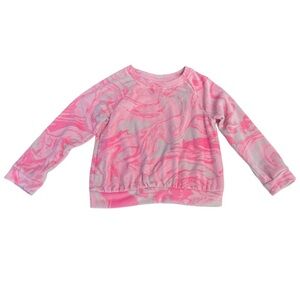 Cat & Jack Pink Swirl Kids Soft Fleece Sweatshirt | Girls 4T